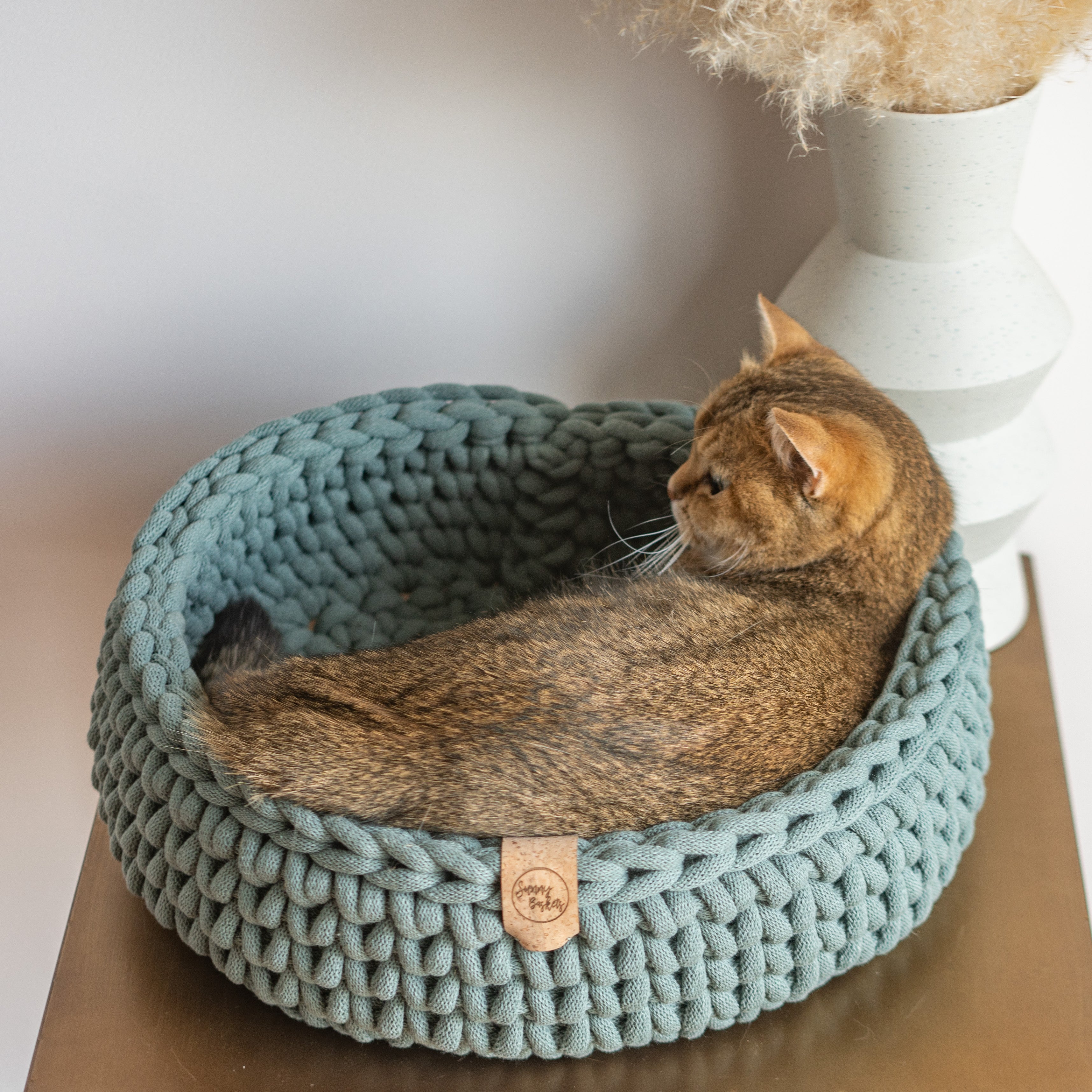 laat staan meditatie Concurrenten 4 Tips om je kat zijn nieuwe mand te laten gebruiken – Sunny Baskets