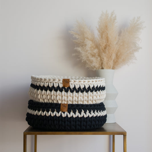 Sunny Basket Black & White - Kattenmand