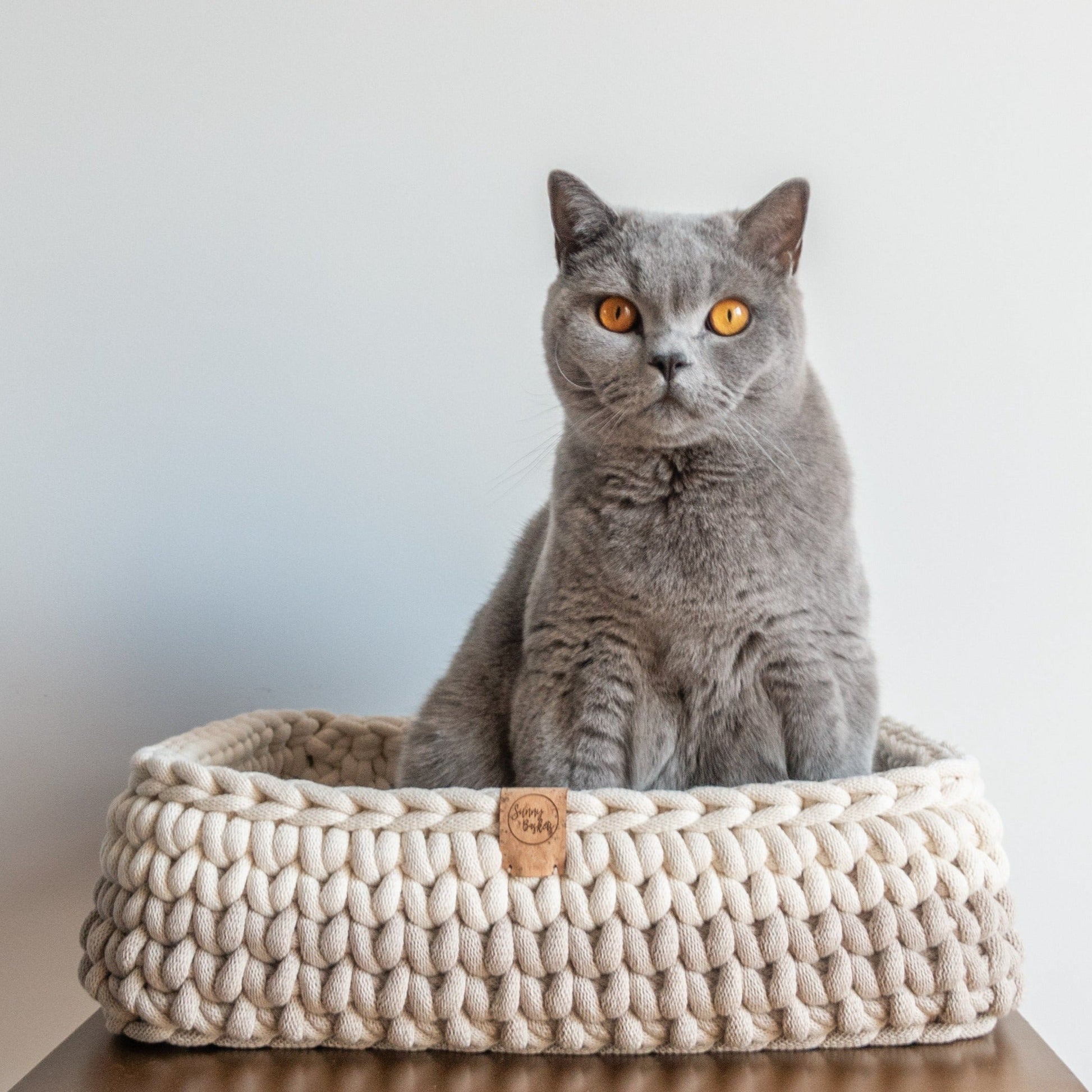 sunny shoebox, rechthoekig gehaakte kattenmand