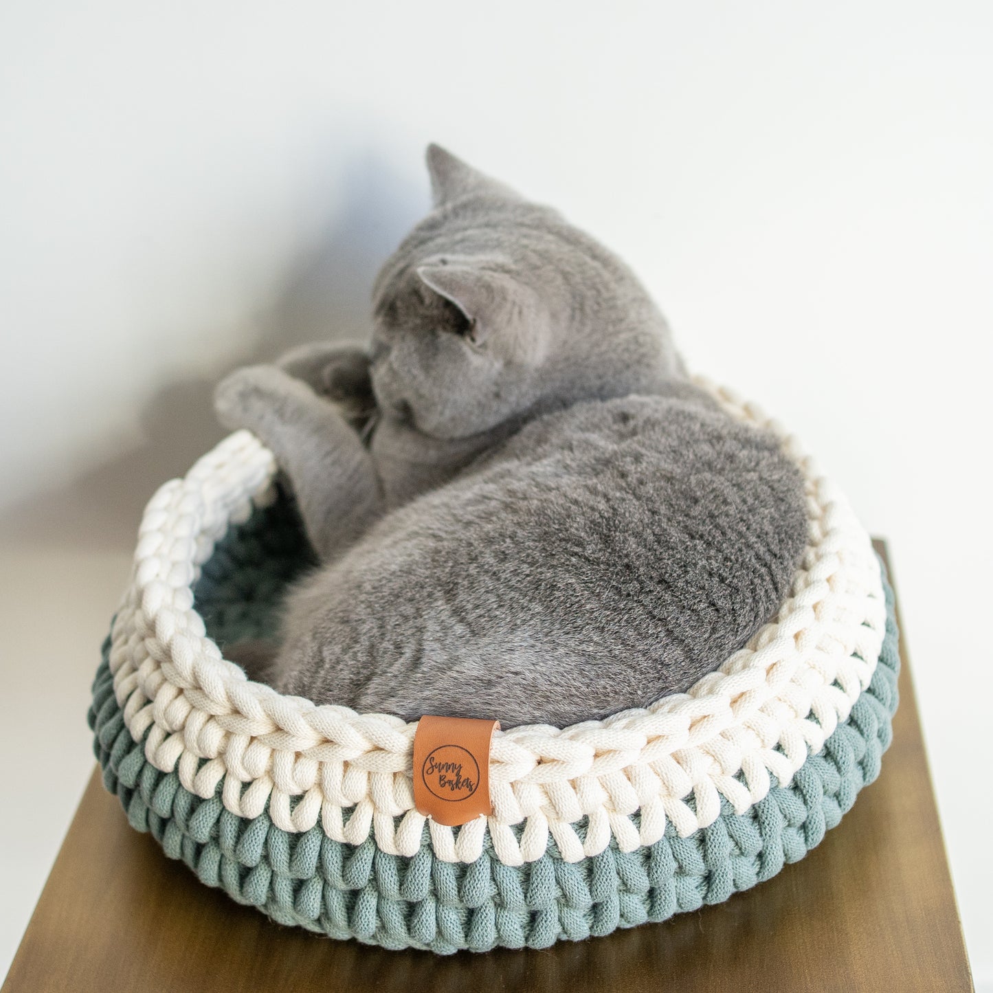 Sunny Basket kattenmand grijsgroen