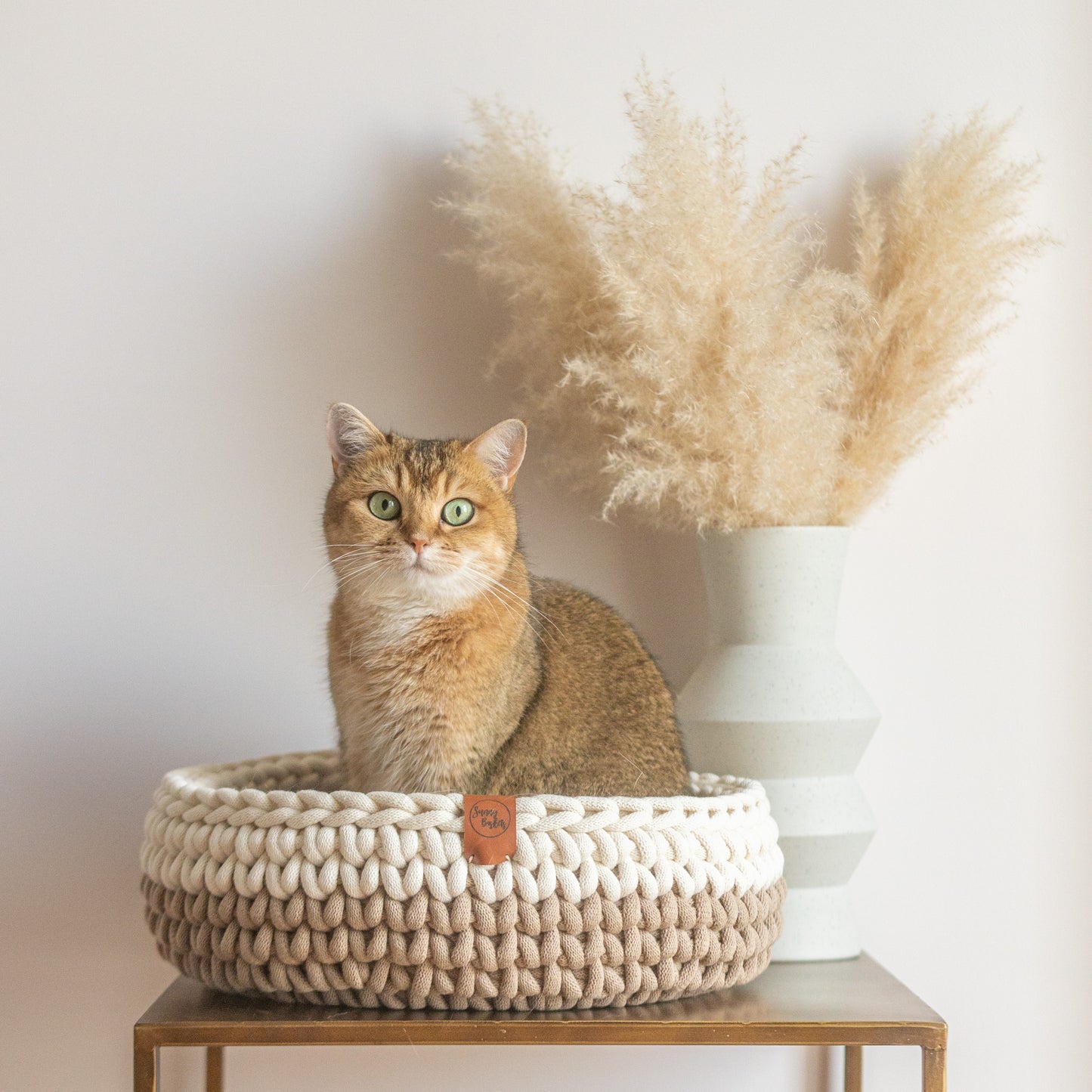 Sunny Basket kattenmand two-tone zand